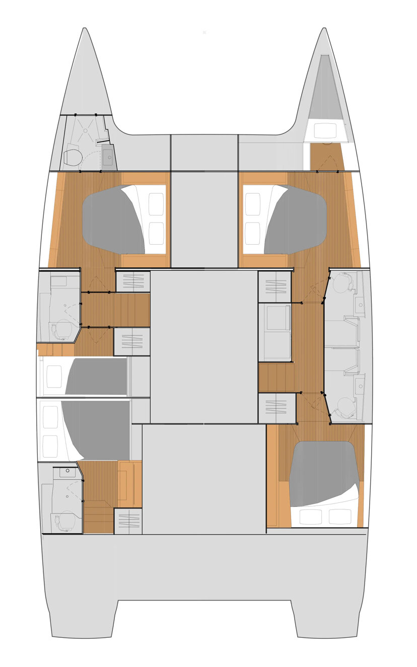 Fountaine Pajot Tanna 47 - 5 + 1 cab. First Life